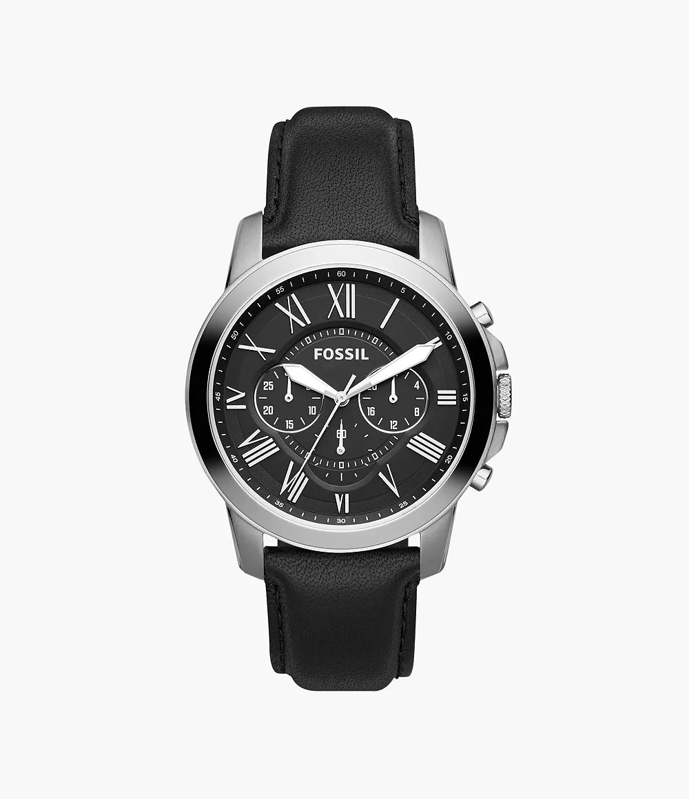 Fossil chronograph black sale