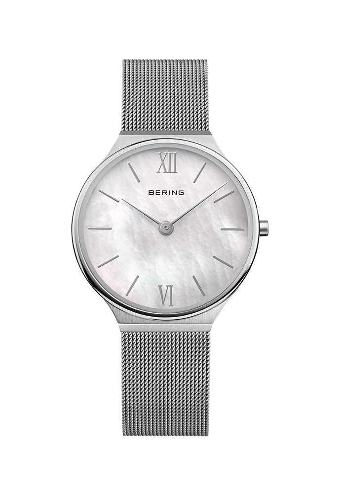 Ultra Slim Damenuhr Bering silber perlmutt 18434 000 Juwelier Zapp