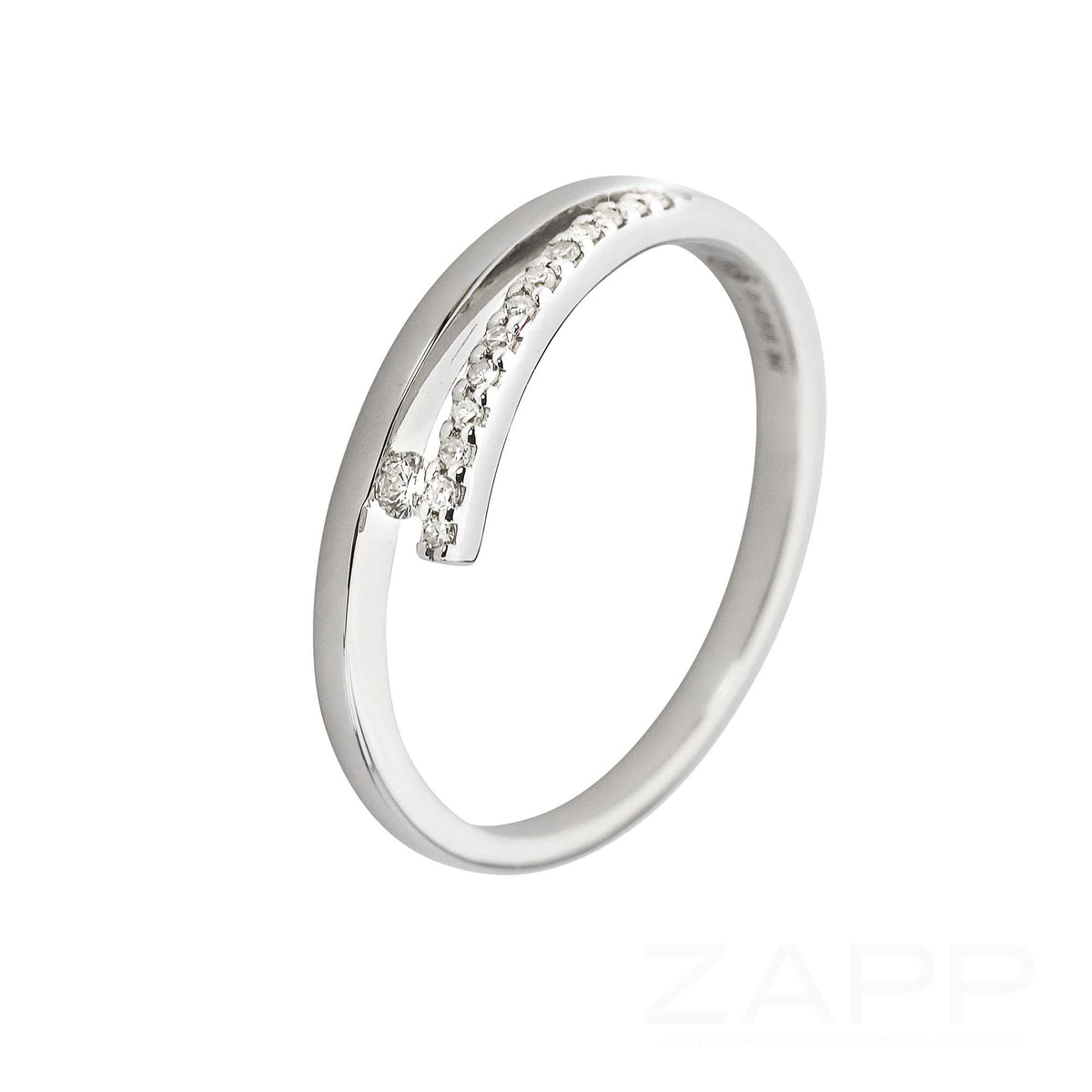Heideman Damen Ring Coma – Gelbgold Ring Mit Swarovski Stein | Vergoldeter Edelstahl | Elegantes Schmuckstück