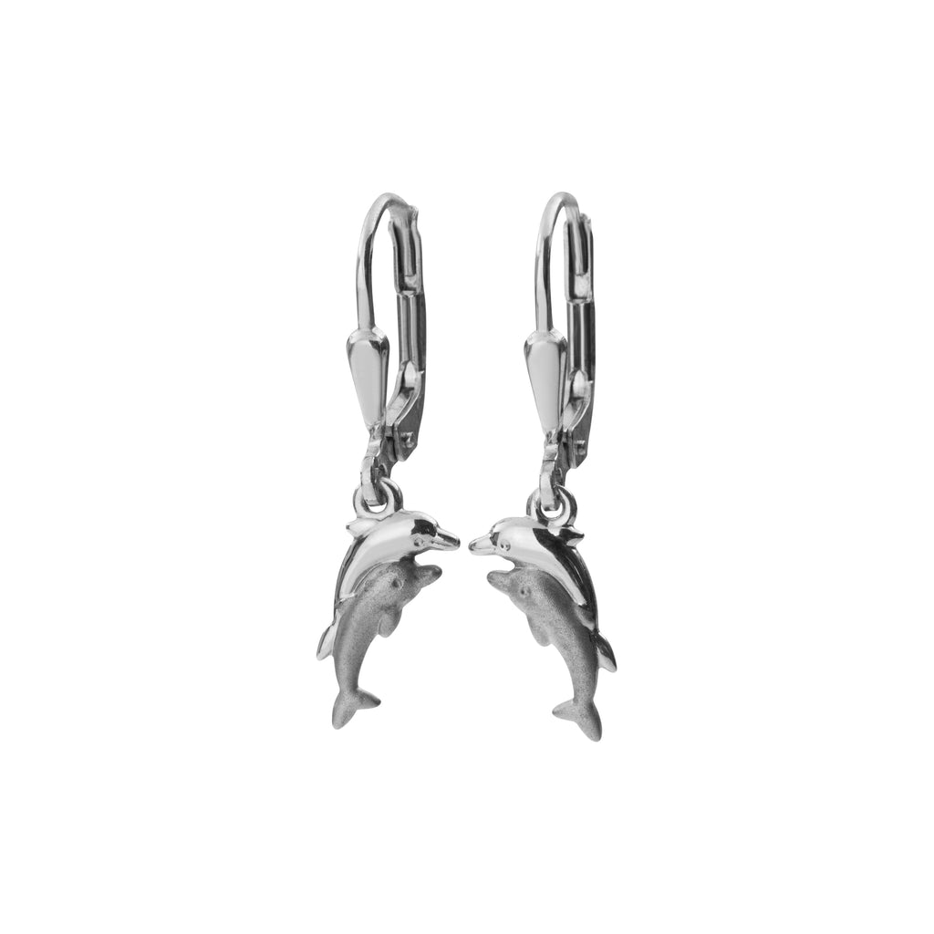 Basic Silber Delphin Ohrhänger für Kinder