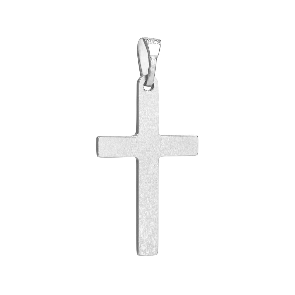 Basic Silber Kreuz Design mit Gravur