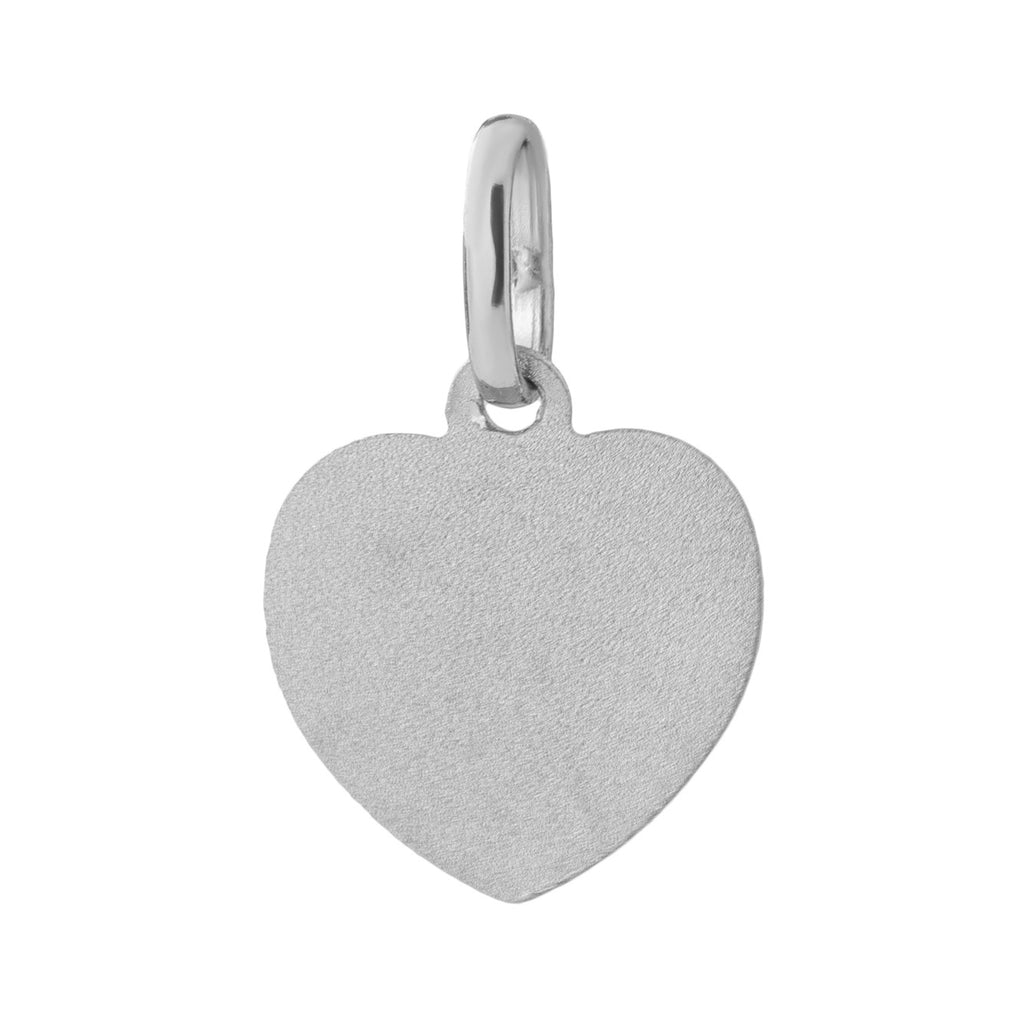 Basic 925 Silber Schutzengel Herz Anhänger mit Gravur