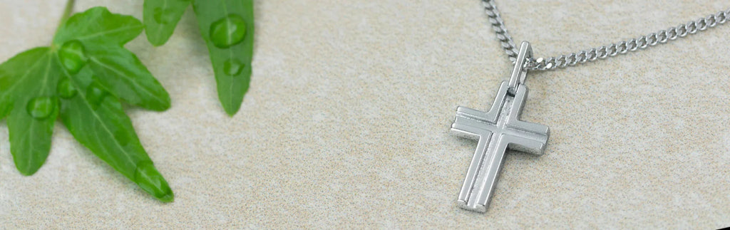 Basic Silber Kreuz Anhänger