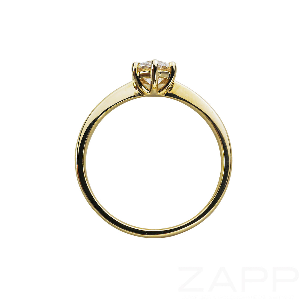 Ring mit Solitär Brillant 0,58ct