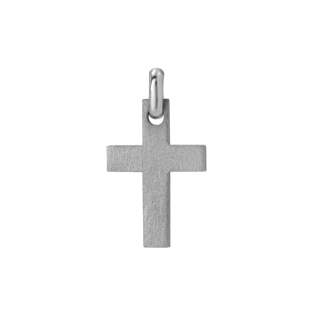 Basic Kreuz breit aus Silber gekratzt