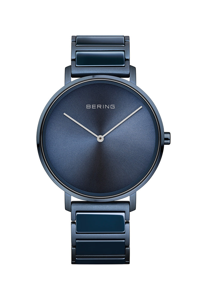 Herrenuhr Ceramic Bering blau matt 18539 797