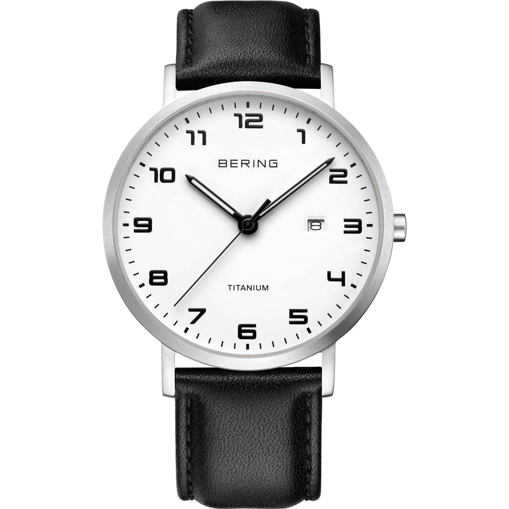 Herrenuhr Bering Titanium silber 18640 404