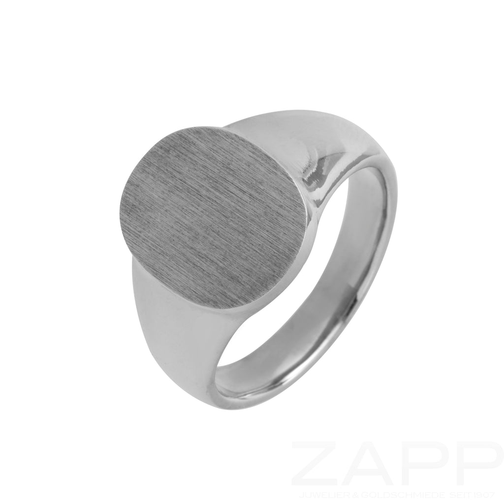 Ring aus 925 Silber mit ovaler Fläche für Gravuren