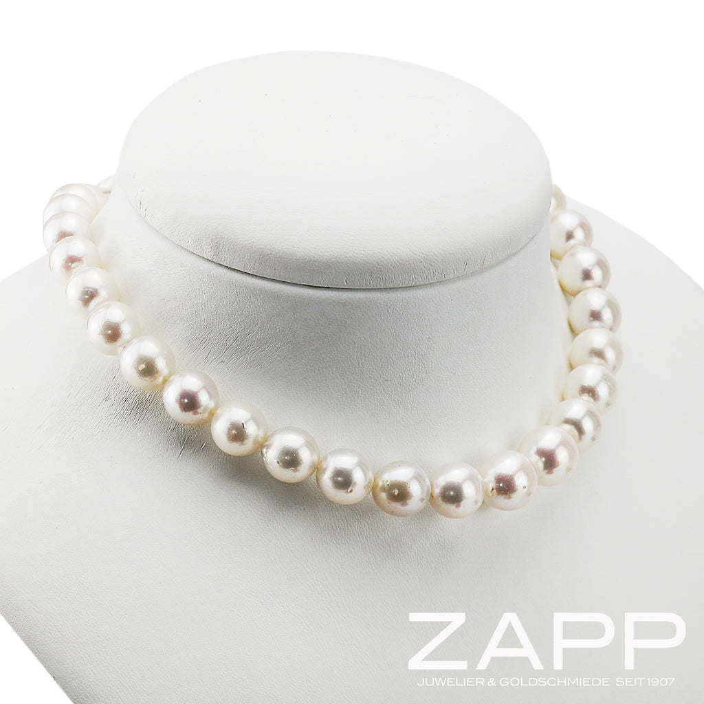 Lose Südseeperlenkette 11-13 weiss