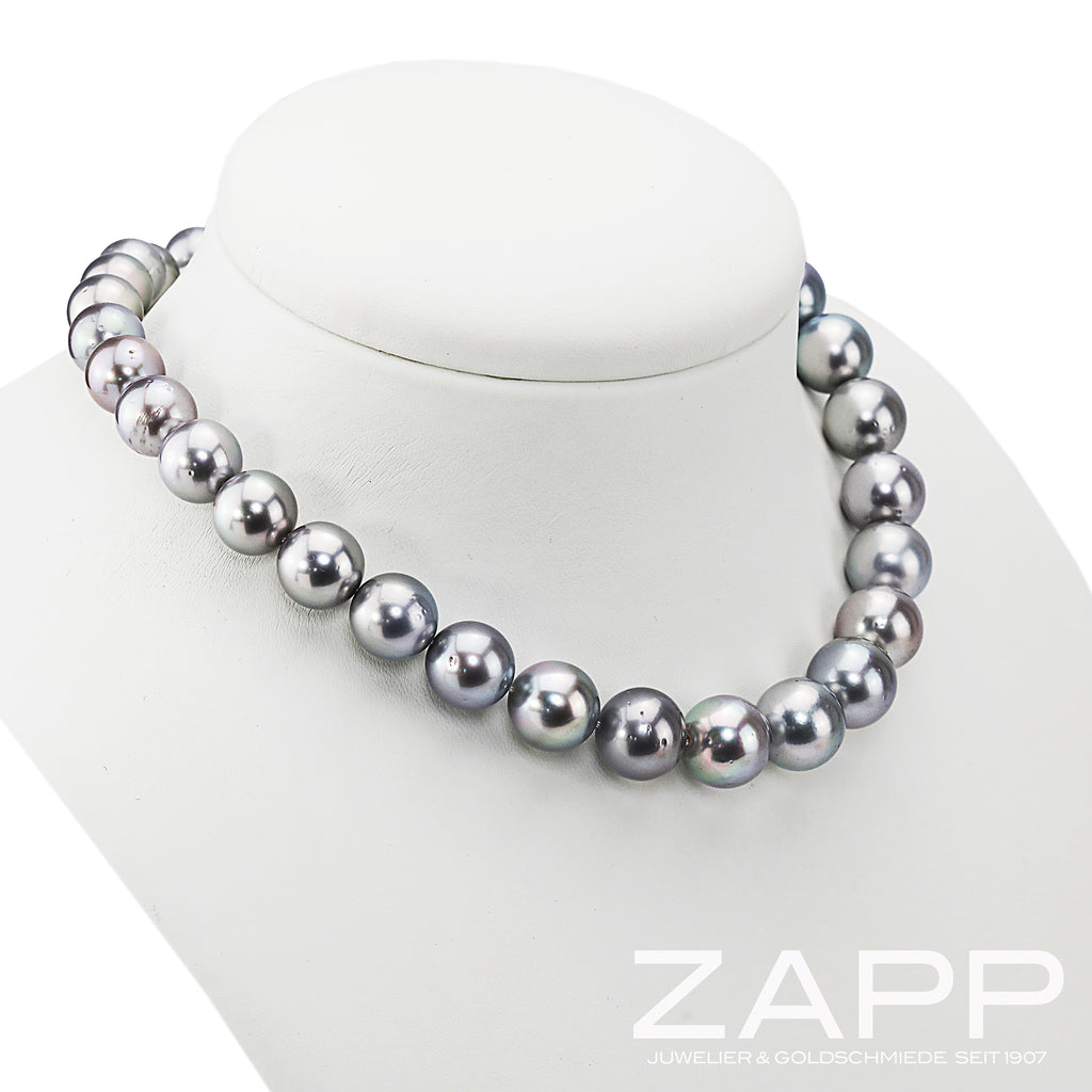 Lose Tahitiperlenkette 11,5-15 im Verlauf