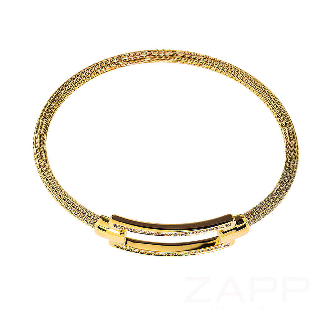 Jörg Heinz Armband aus 750 Gelbgold besetzt mit 0.18 ct Brillanten