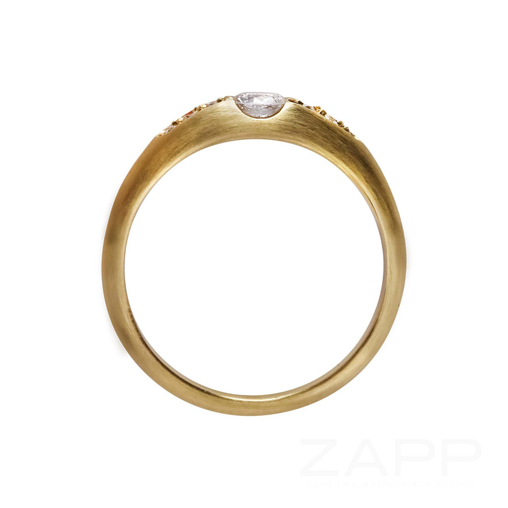 Diamant Ring aus 585 Gelbgold mit 0,29 ct.