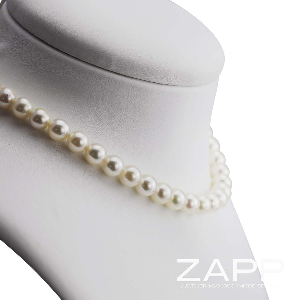 Perlenkette Zuchtperle weiß 8.5 bis 9 mm