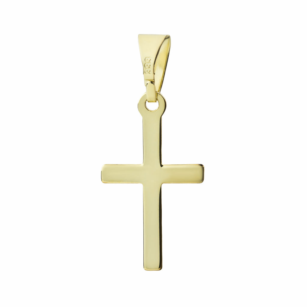 Basic 333 Gelbgold Kreuz mit Gravur
