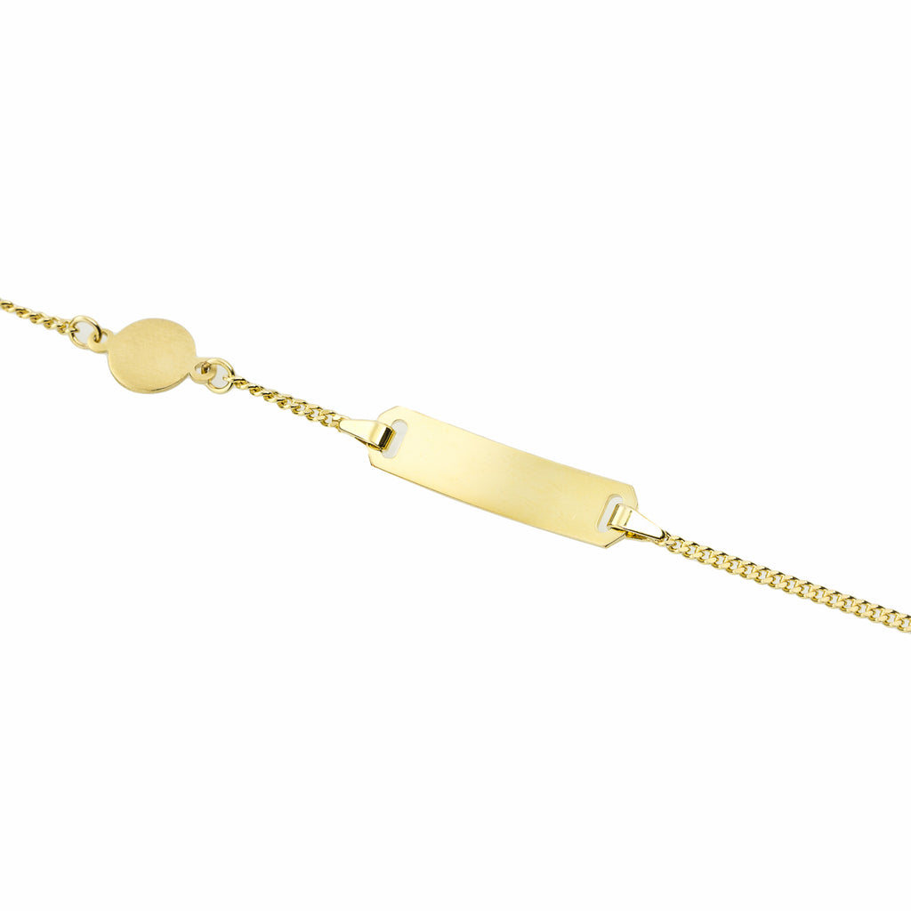 Basic 333 Gold ID- Gravur Armband mit Schutzengel