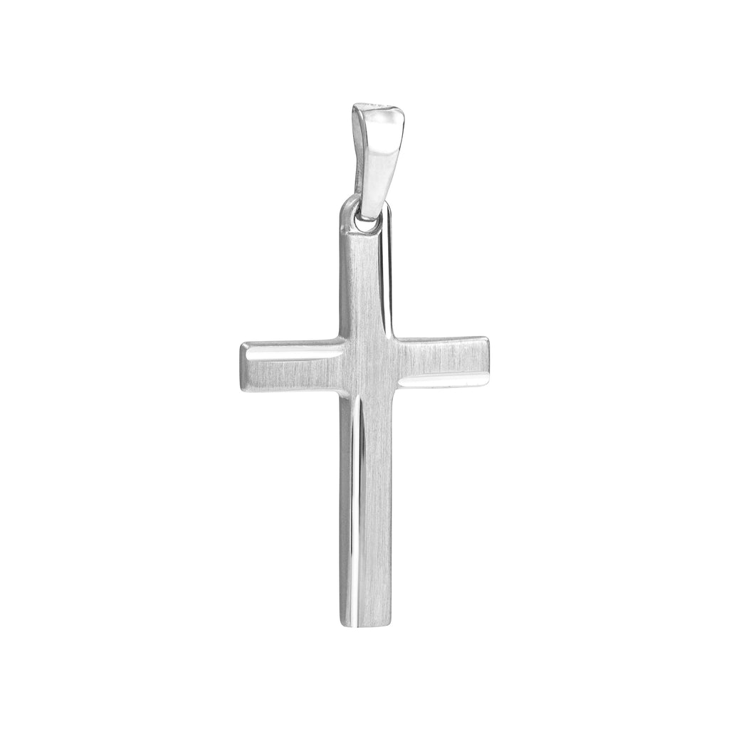 Basic Silber Kreuz Design mit Gravur