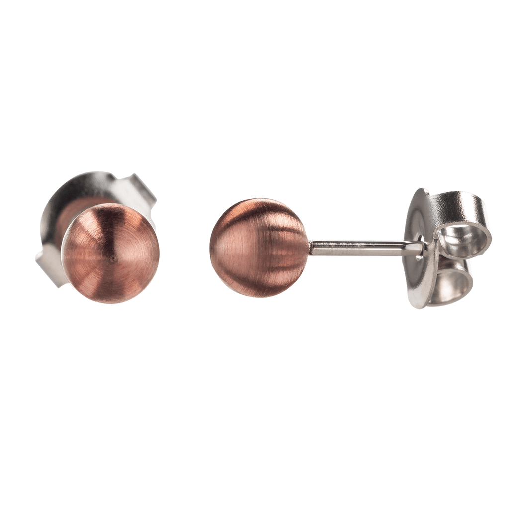 Ohrstecker aus Edelstahl mit Altbronze beschichtet