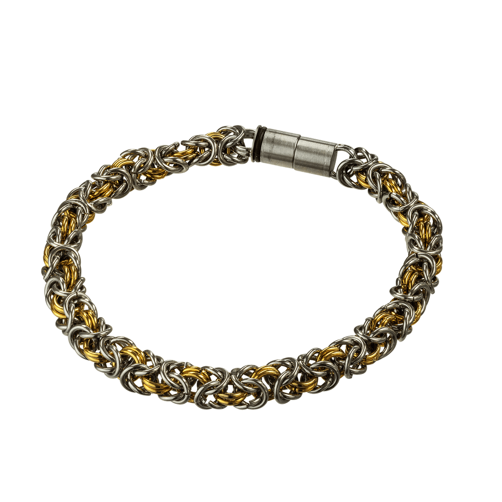 Königsarmband aus Edelstahl mit Magnetverschluss