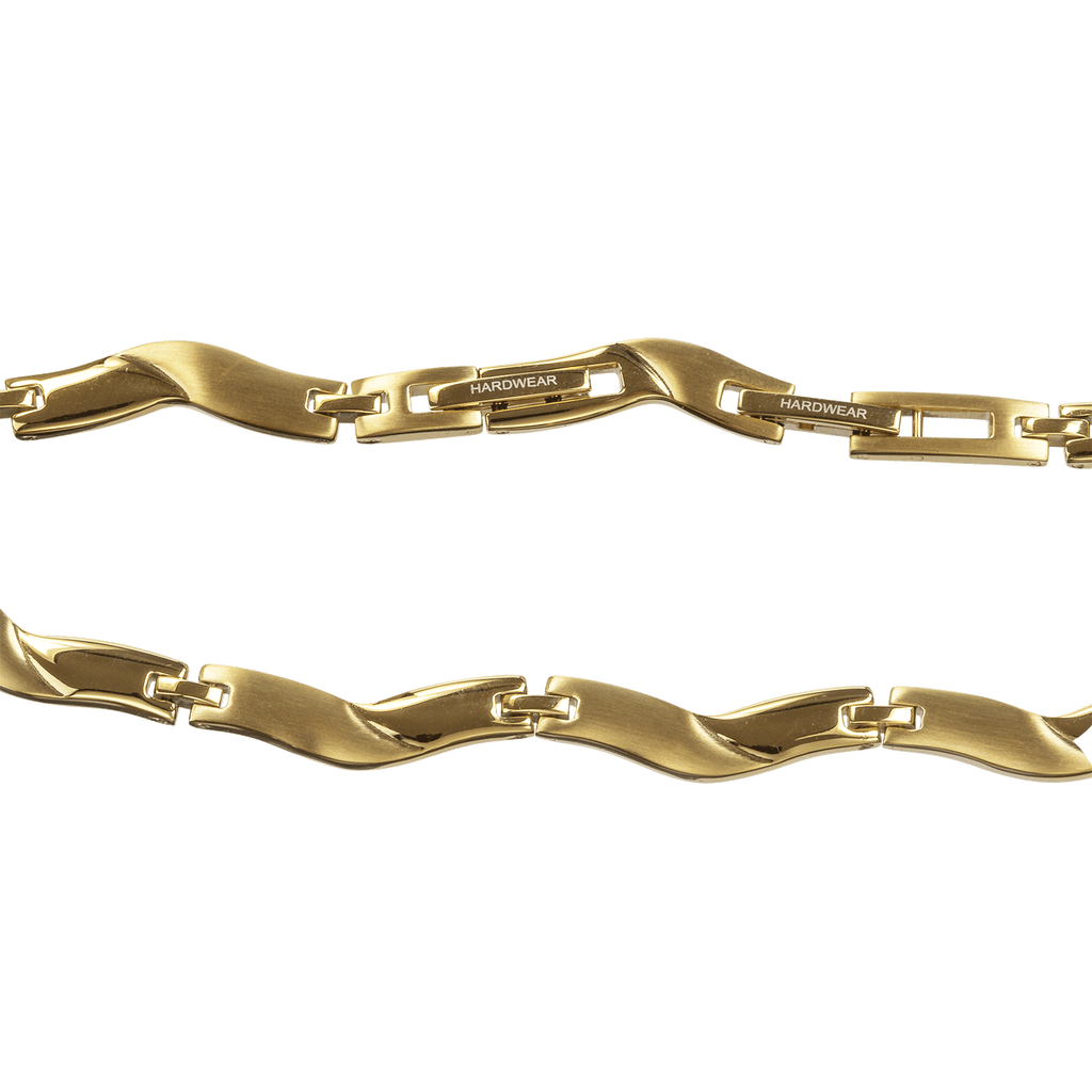 Goldbeschichtetes Collier aus Edelstahl 45 cm