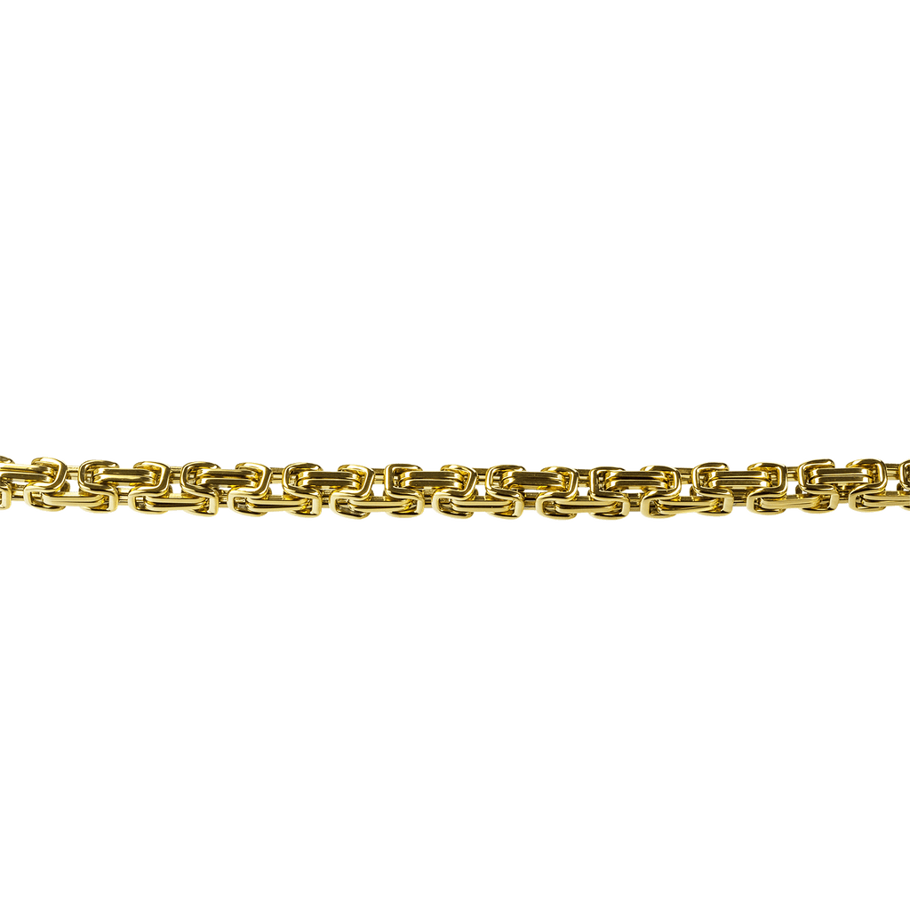 Armband Königsmuster Stahl vergoldet Königsmuster