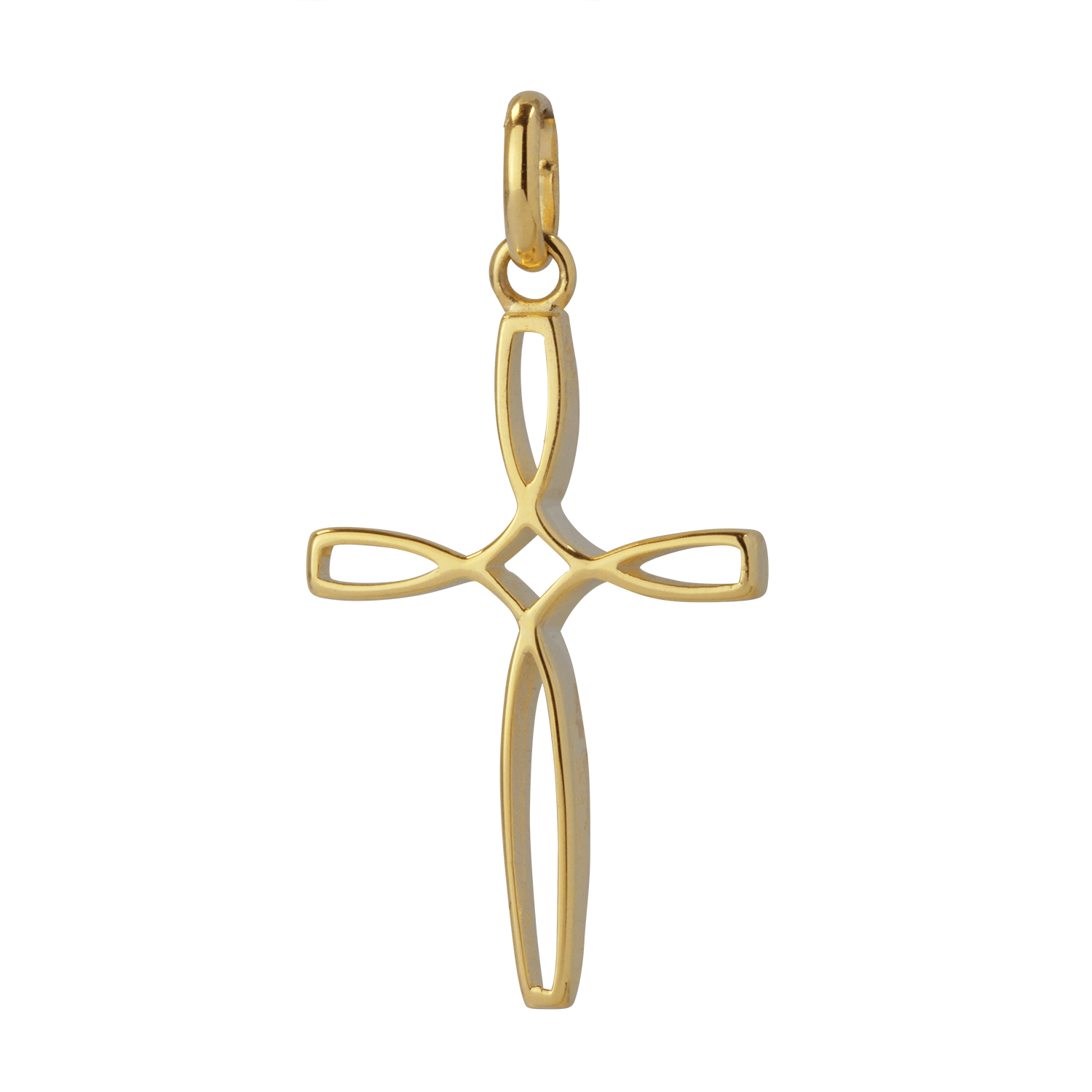 Kreuzanhänger Aus 333er Gelbgold – 18x12 Mm, Matt, Mit Etui, Ideal Für Kommunion & Konfirmation