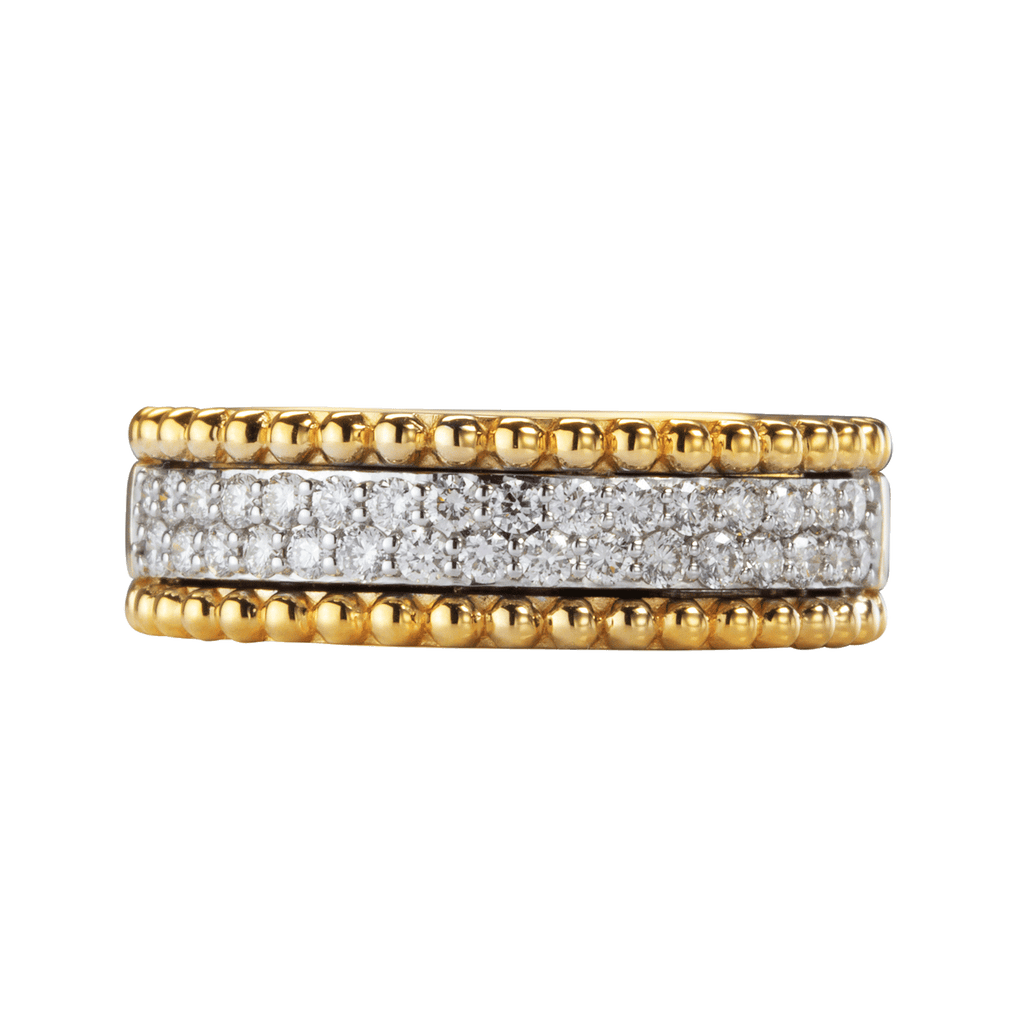 Elaine Firenze Ring 585 Gelb- und Weißgold mit Diamanten ges. 0,42 ct