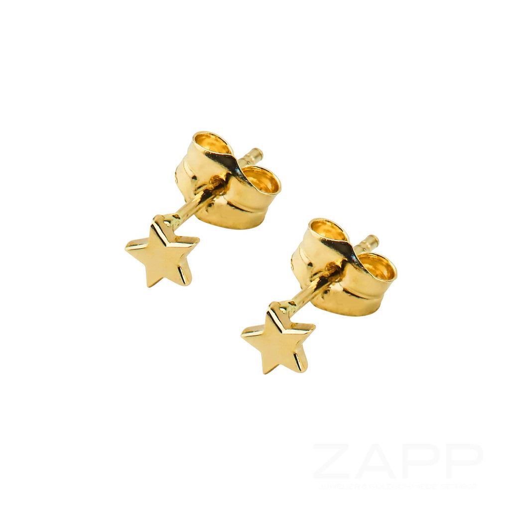 Ohrstecker aus 585 Gelbgold mit Stern