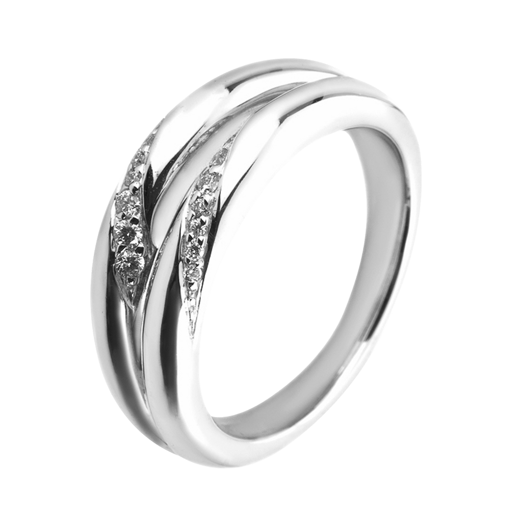 Elaine Firenze Ring Weißgold mit 0,013 Karat Diamanten