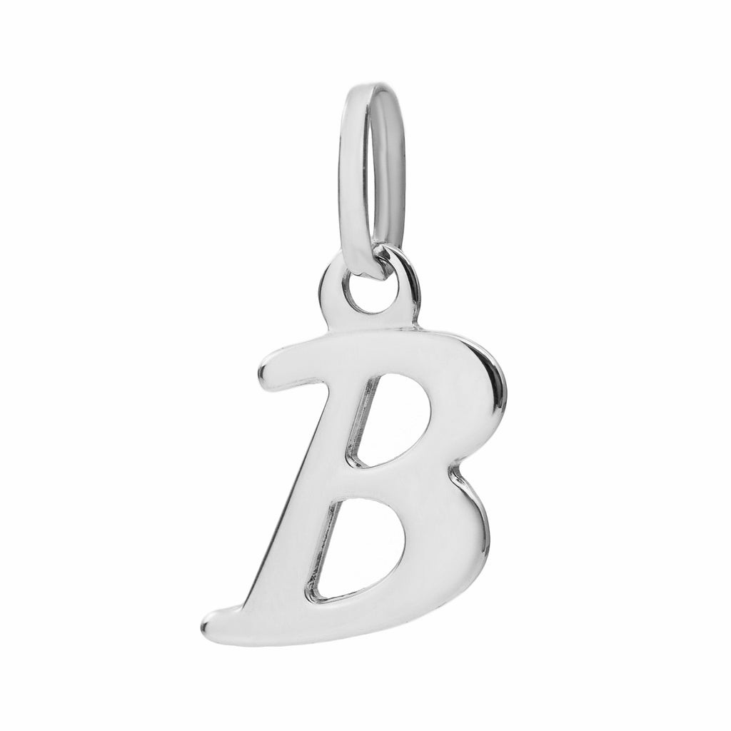Basic B Buchstabenanhänger Silber 925