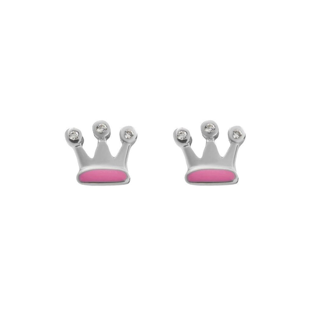 Basic Prinzessin Kinder Ohrstecker Silber